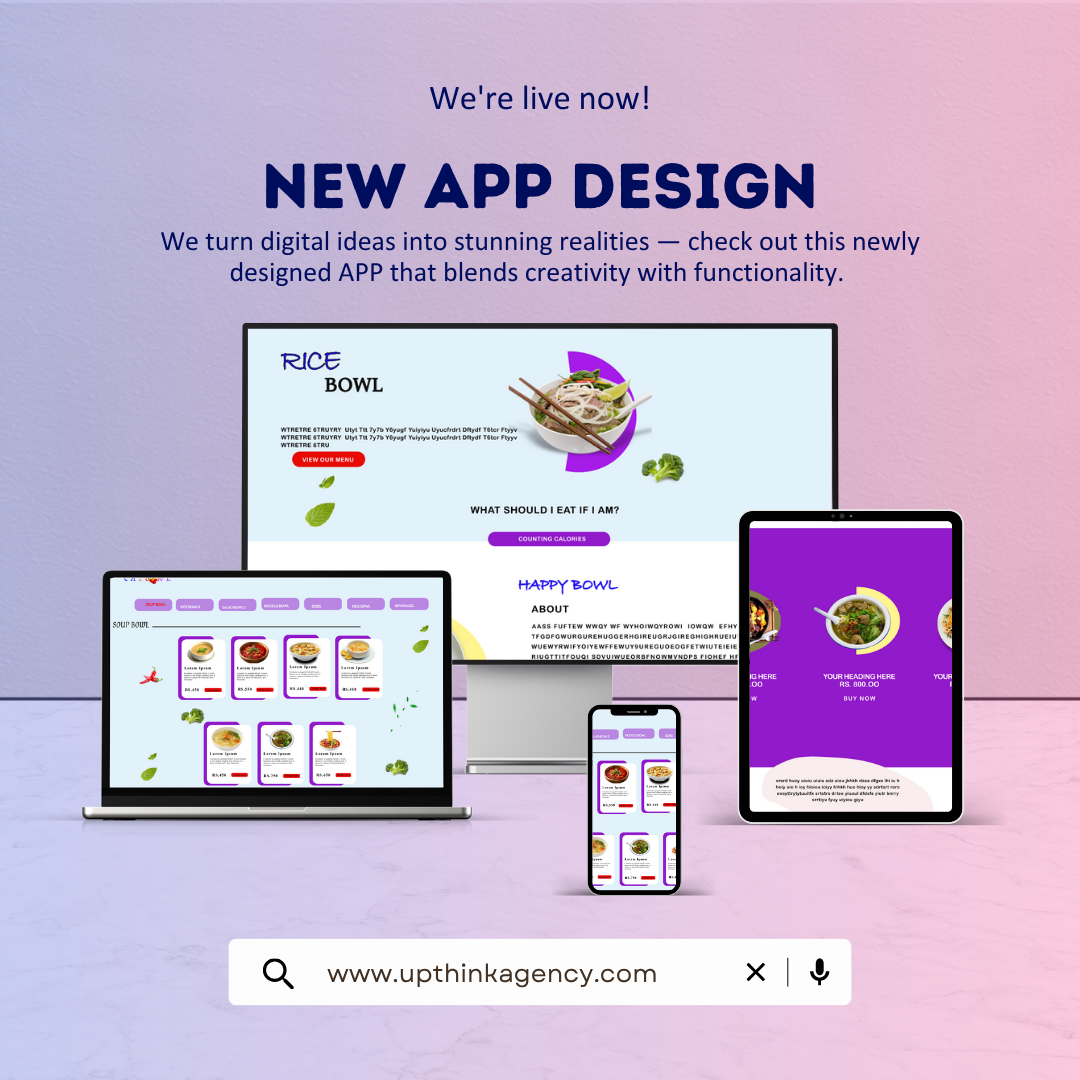 Website and Mobile App development for food services