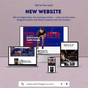 website development by upthink Agency