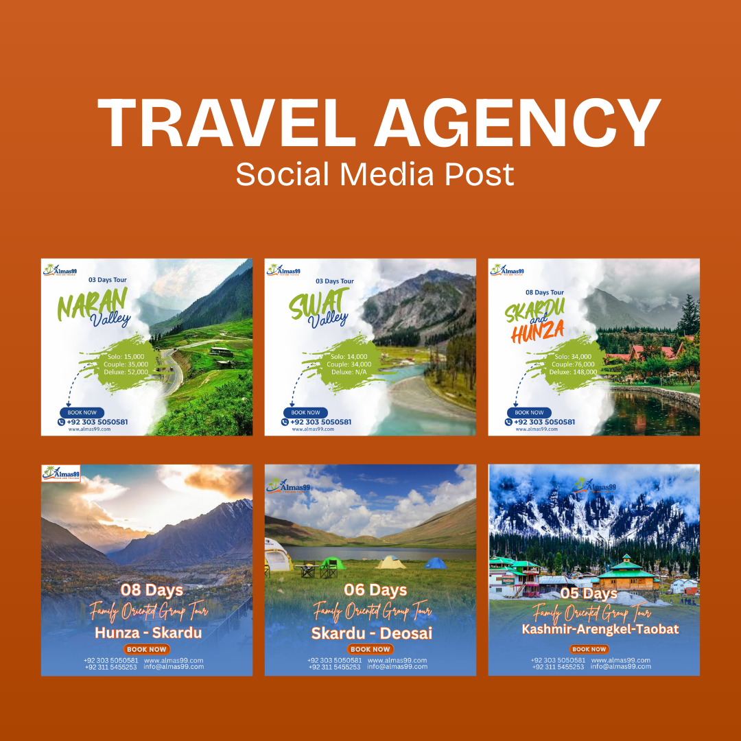 travel company social media post